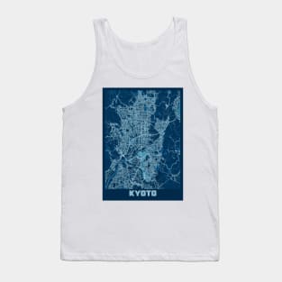 Kyoto - Japan Peace City Map Tank Top